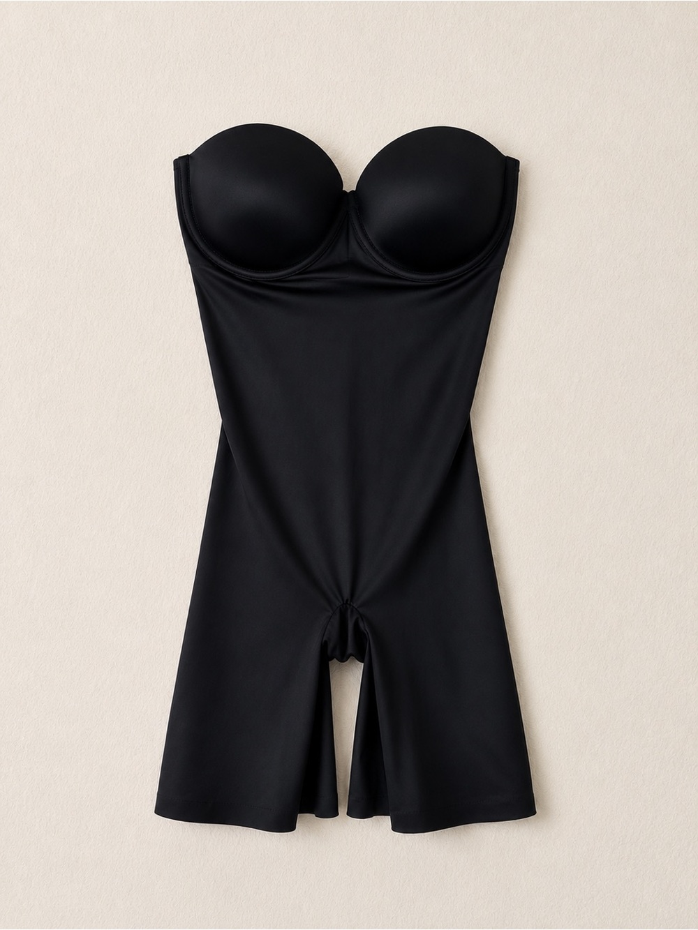 Assets by Spanx Strapless Cupped Shaping Bodysuit S Black NEW